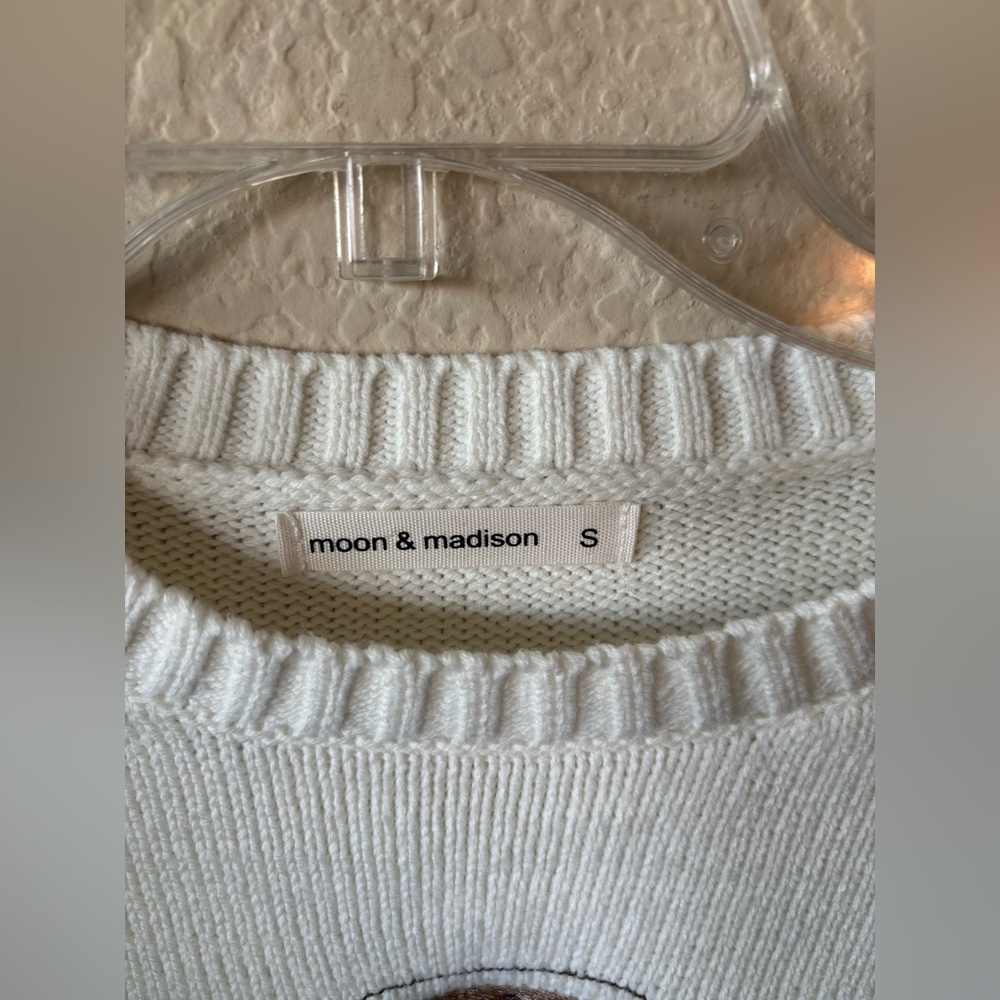 Moon & Madison Espresso Martini Cropped Sweater Size S - Picture 4 of 9